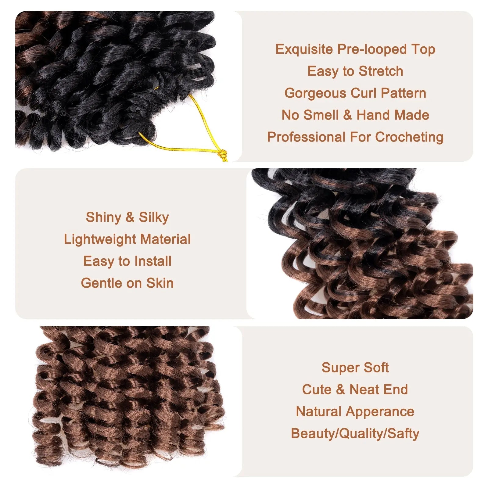 Toyotress Wand Curl Jamican Bounce Curls Synthetic Braiding Hair Exentions
